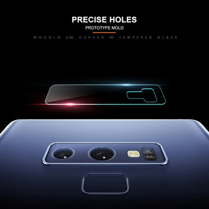Mocolo rear camera lens protector with precise cutout holes, curved 2.5D tempered glass
