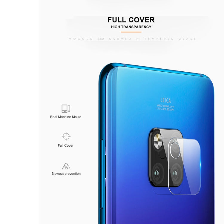 Full-cover clear tempered glass film for smartphone rear camera lens protection