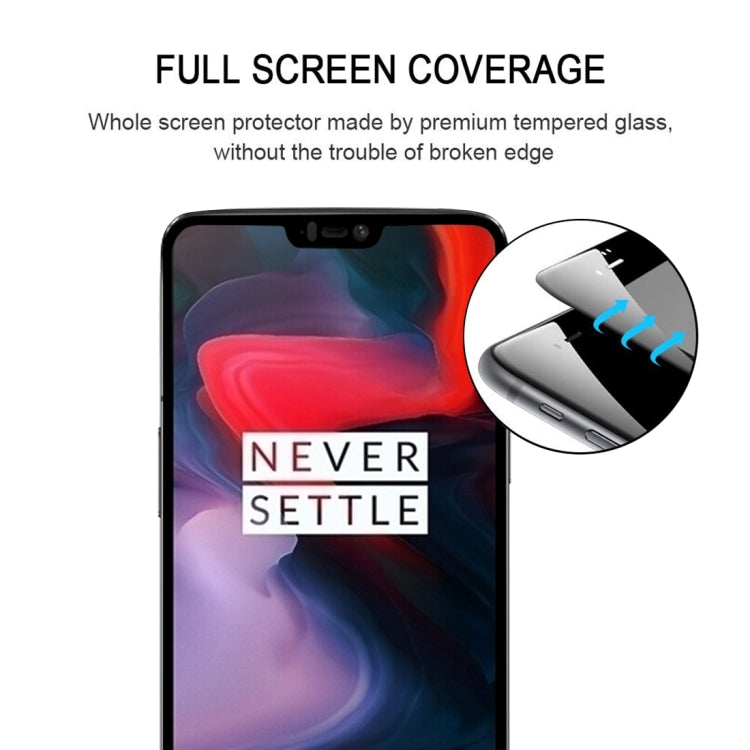 Tempered glass screen protector for OnePlus 6 with 2.5D curved edges