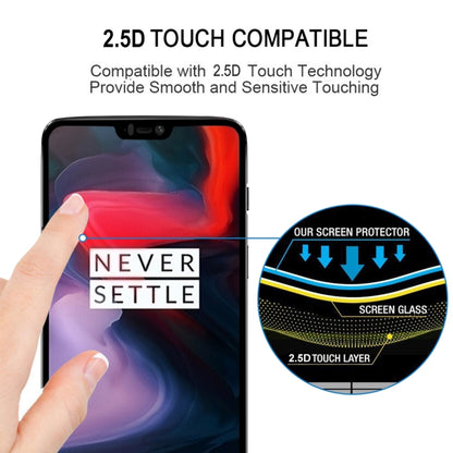 Tempered glass screen protector for OnePlus 6 with smooth touch surface