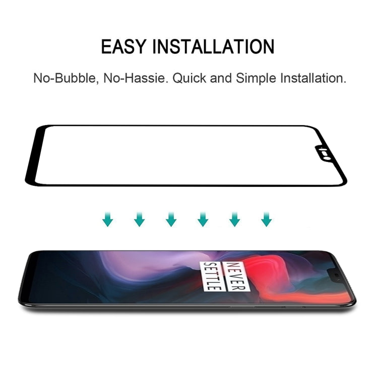 Tempered glass screen protector for OnePlus 6 with easy bubble-free installation