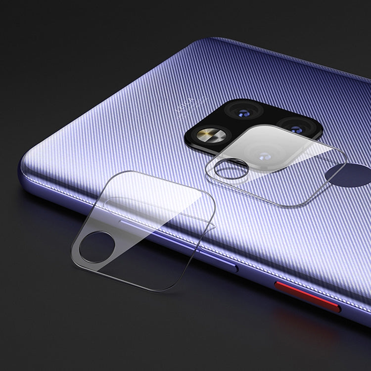 Clear rear camera lens tempered glass film overlay on phone camera, 2.5D round edge