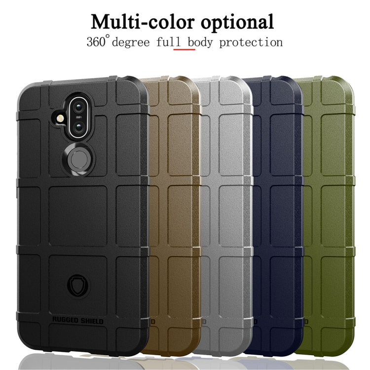 Multi-color rugged silicone phone cases for Nokia 8.1 / X7, full coverage lineup
