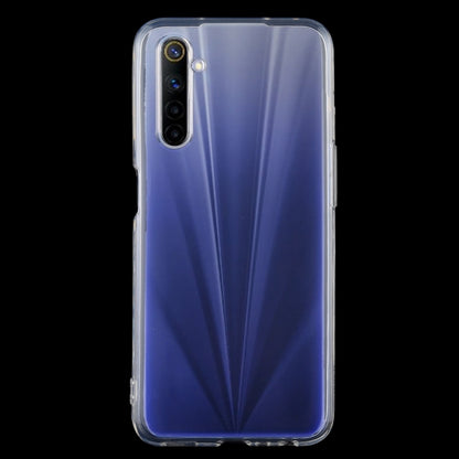 Back-view transparent slim TPU phone case with camera opening and precise cutouts, for OPPO Realme 6