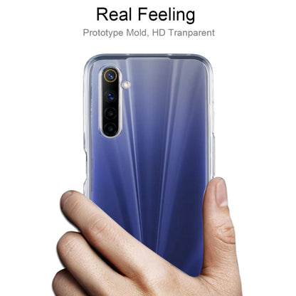 Transparent TPU phone case on a hand, with camera lens cutout and slim protective fit
