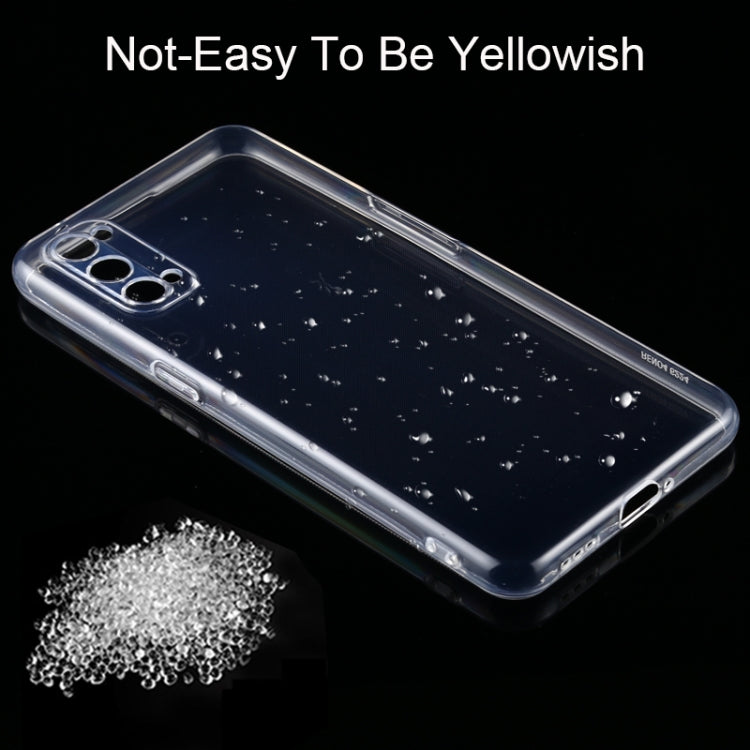 Transparent TPU phone case with camera cutouts and slim protective frame