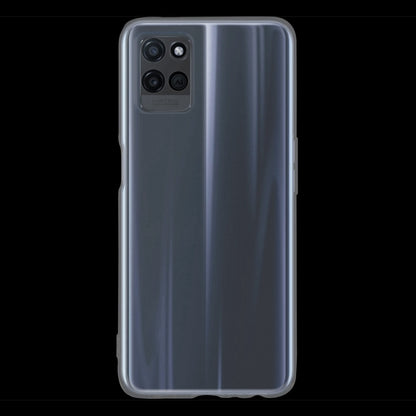 Transparent TPU phone case, back view with camera and flash cutouts