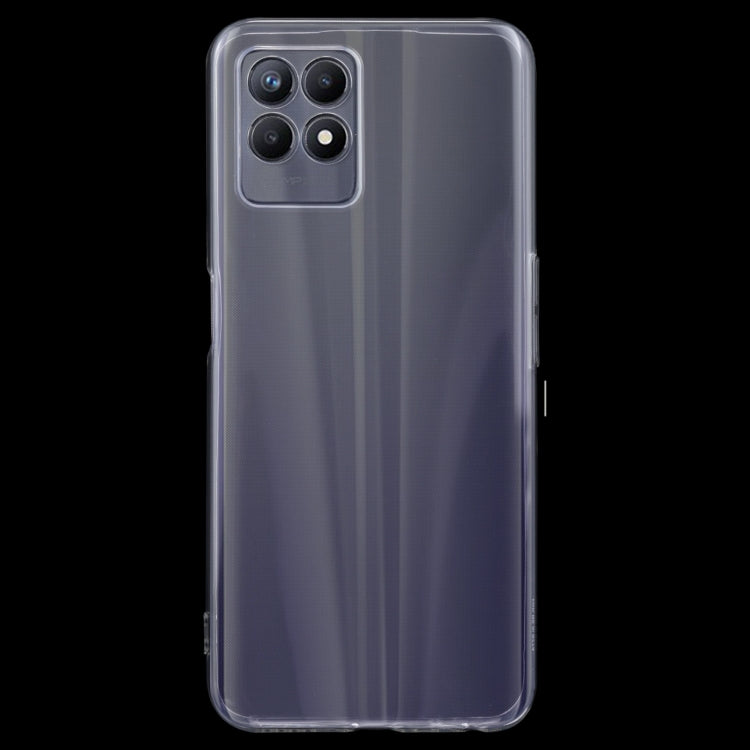 Clear back TPU case for phone with camera cutout and open button access