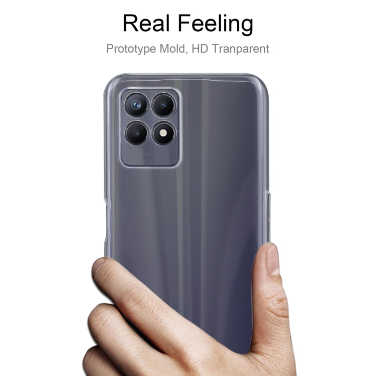 Transparent TPU phone case showing a snug fit around the back camera area