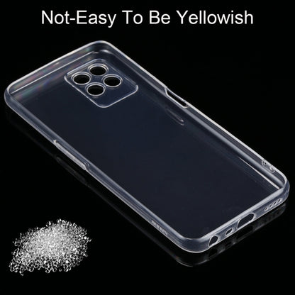 Clear TPU phone case with camera cutout and textured protection around corners