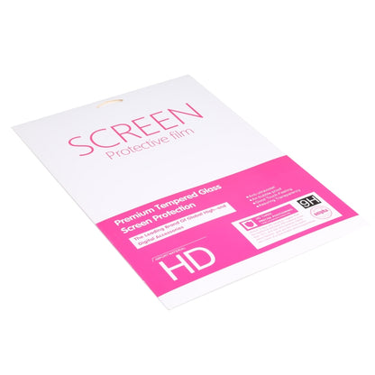10-inch tempered glass screen protector film sheet with HD label