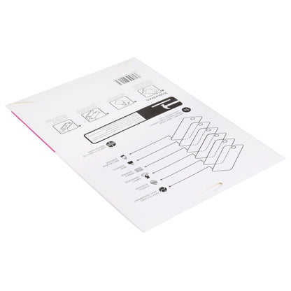 10-inch tempered glass screen protector film sheet with installation diagram