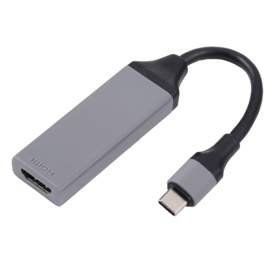 USB-C to HDMI cable with Type-C and HDMI connectors, gray with black ends