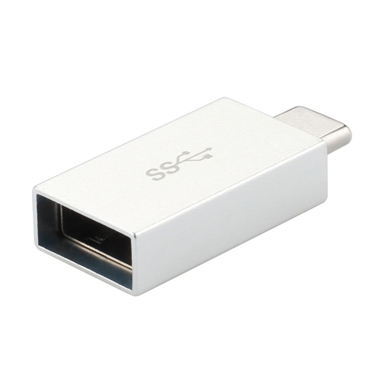 White Type-C to USB 3.0 AF adapter with USB-A port and SS mark