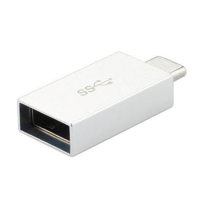 White Type-C to USB 3.0 AF adapter with USB-A port and SS mark