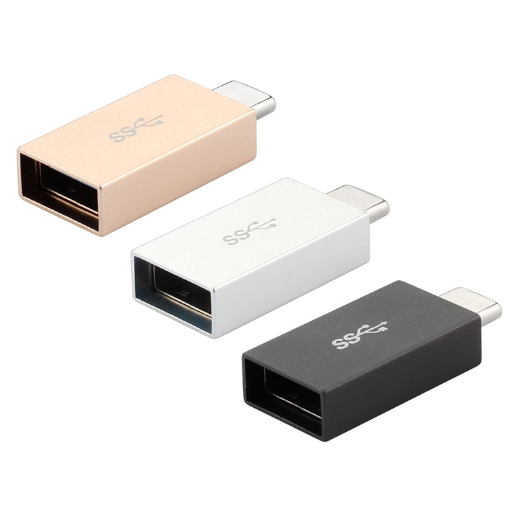 Type-C to USB 3.0 AF adapter set in gold, white, and black