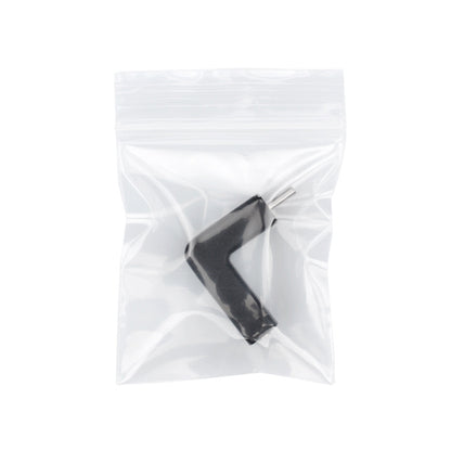 Type-C to USB elbow adapter inside clear plastic bag
