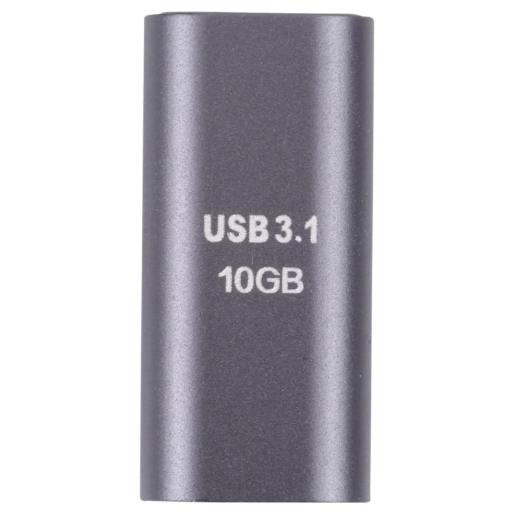 USB-C adapter with “USB 3.1 10GB” marking on dark gray housing