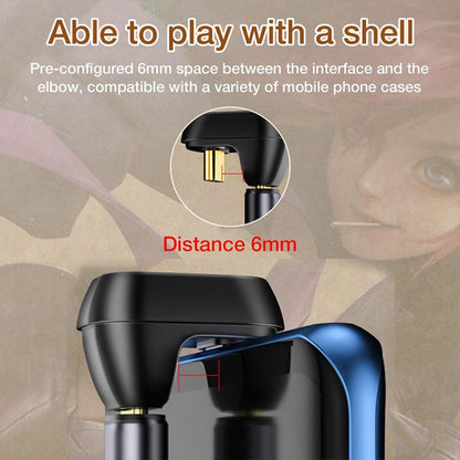 Black USB-C dual elbow adapter with gold contacts and compact housing