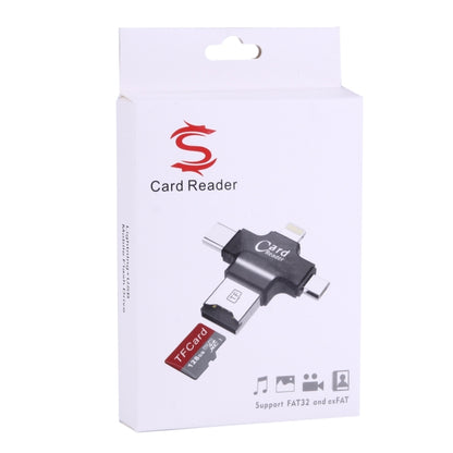 Black card reader adapter shown on retail box packaging