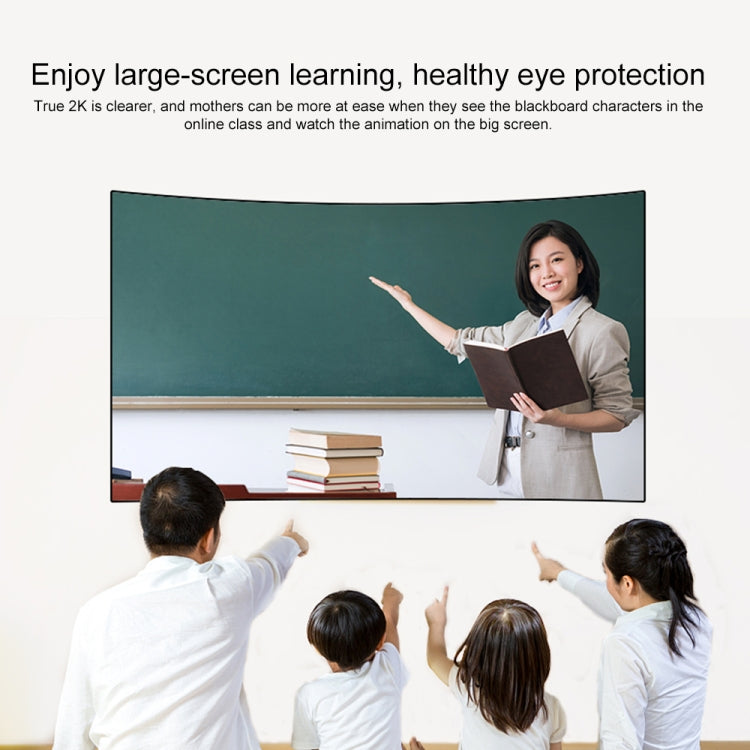 USB-C to HDMI adapter usage: classroom learning displayed on large screen