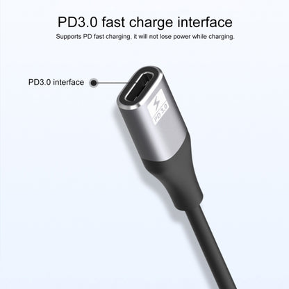 USB-C to HDMI adapter cable with metal USB-C plug and compact HDMI connector