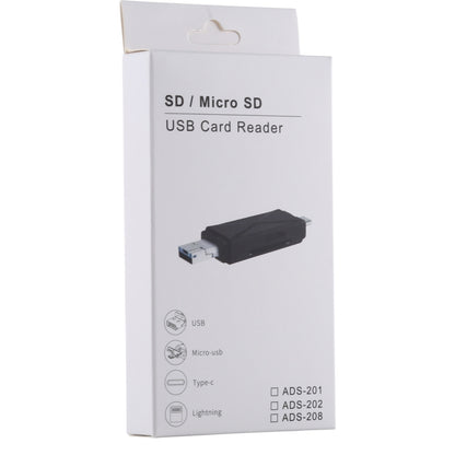 Retail box for SD and micro SD USB card reader