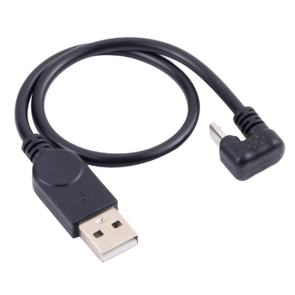 USB to micro USB charging data cable with USB-A and micro-B connectors, black