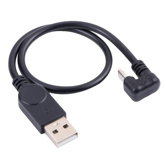 USB to micro USB charging data cable with USB-A and micro-B connectors, black