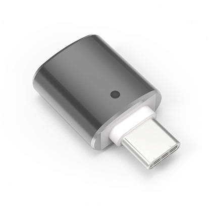 USB to Type-C OTG flash driver, gray housing with light silver Type-C plug