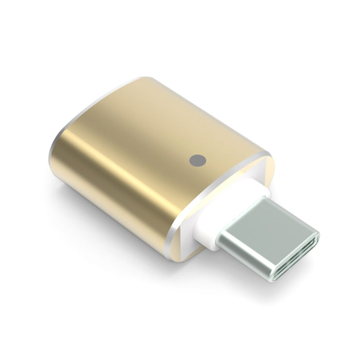 USB to Type-C OTG flash driver, gold housing with light silver Type-C connector