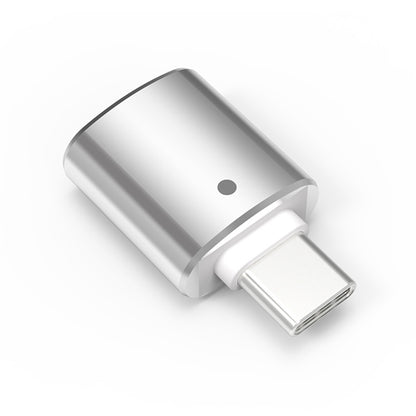 USB to Type-C OTG flash driver, silver housing with silver Type-C connector
