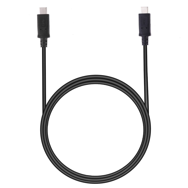 USB-C to USB-C 3.1 data cable with two Type-C plugs and black cable loop