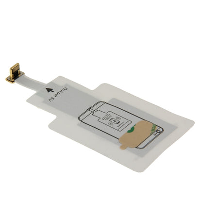 Qi wireless charging receiver flex cable with 8-pin connector, white