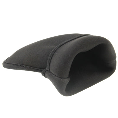 Black waterproof phone carry case, curved side profile with top opening