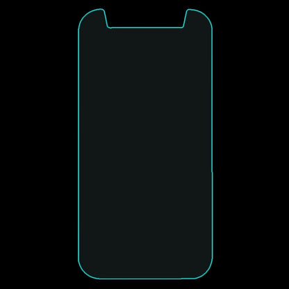 Clear tempered glass screen protector film for 5.3-inch smartphone, front cutout