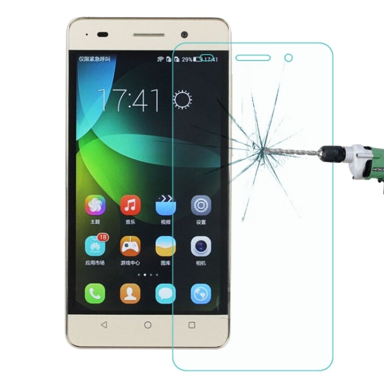 Tempered glass screen protector for Huawei Honor 4C, curved design with cracked area