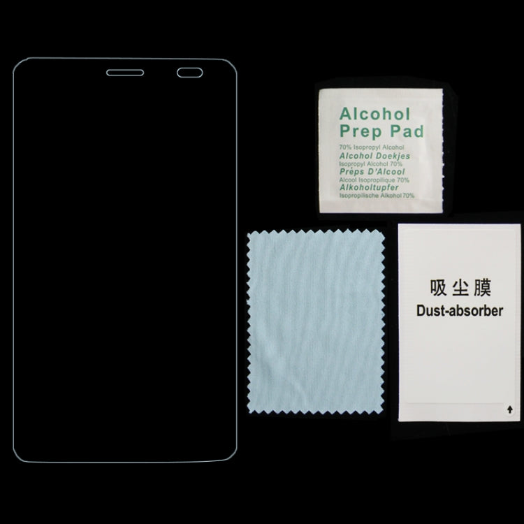 Screen protector kit with alcohol prep pad, dust-absorber cloth, and microfiber wipe