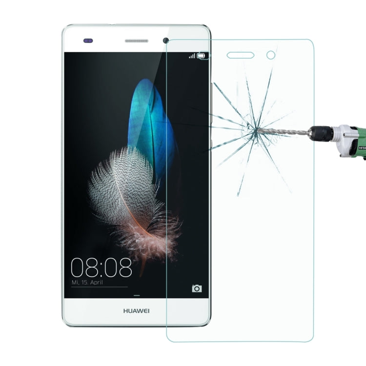 Clear 2.5D tempered glass screen protector film for Huawei P8 Lite, 9H hardness
