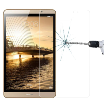 Tempered glass screen protector film for tablet, clear with rounded edges