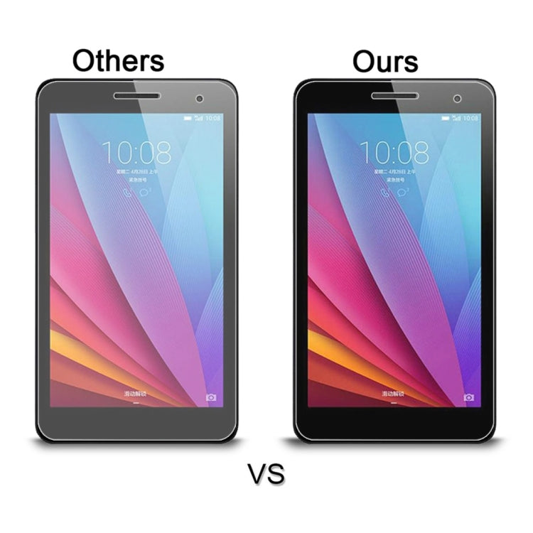 Comparison of clear screen protector on tablet: others vs ours, full coverage