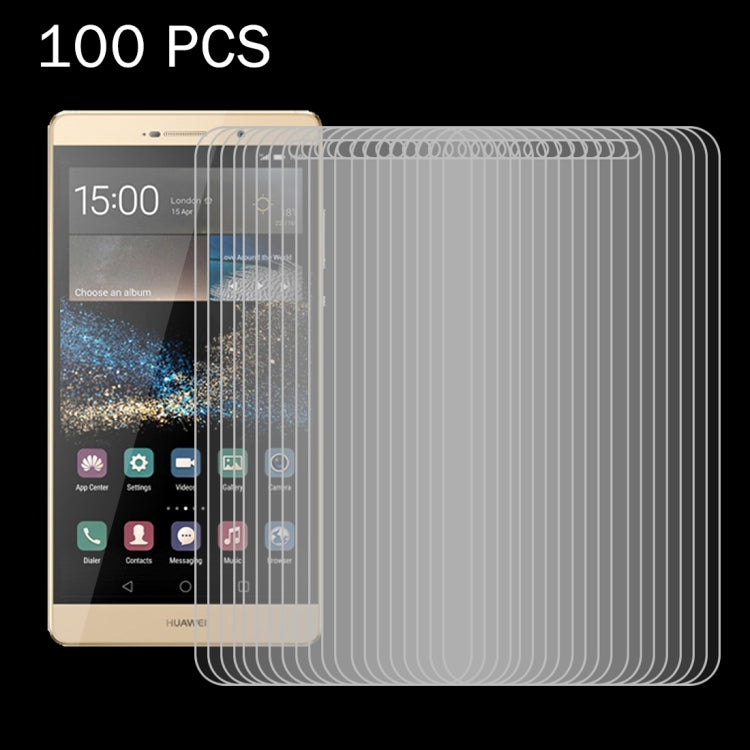 100-pack tempered glass screen protector films, layered screen-size sheets