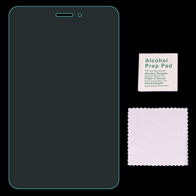 Tempered glass screen protector with alcohol prep pad and cleaning cloth