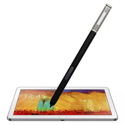 Black high-sensitivity stylus pen with silver textured tip