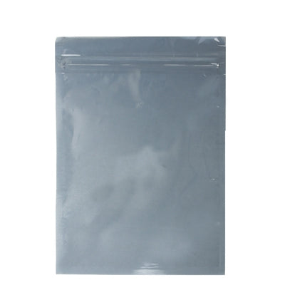 Anti-static zip-lock bag, dark gray, flat sealed top