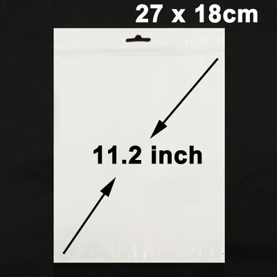 Anti-static zip lock bag with size markings: 27 x 18 cm (11.2 in)