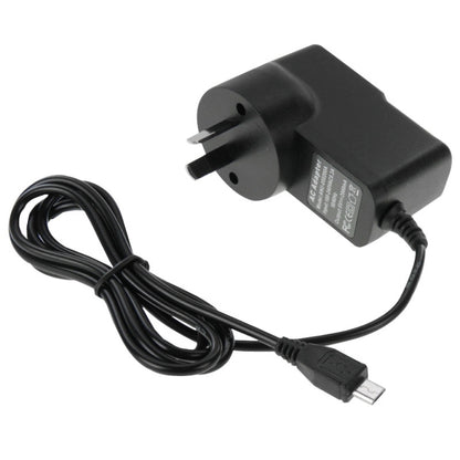 Black AU plug wall charger with micro USB cable for DC 5V 2A