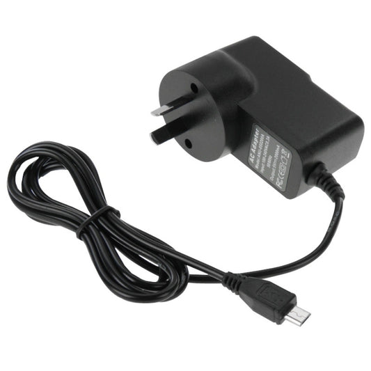 Black AU plug wall charger with micro USB cable for DC 5V 2A