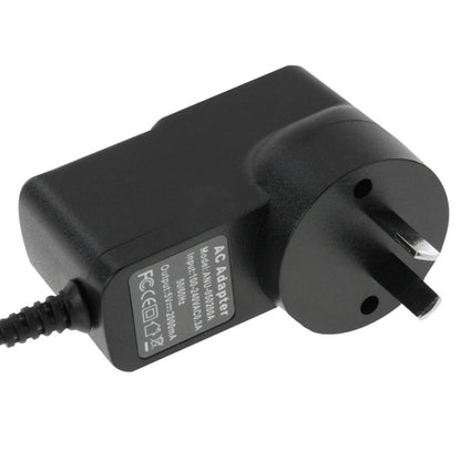 Black AU plug micro USB charger with compact adapter housing