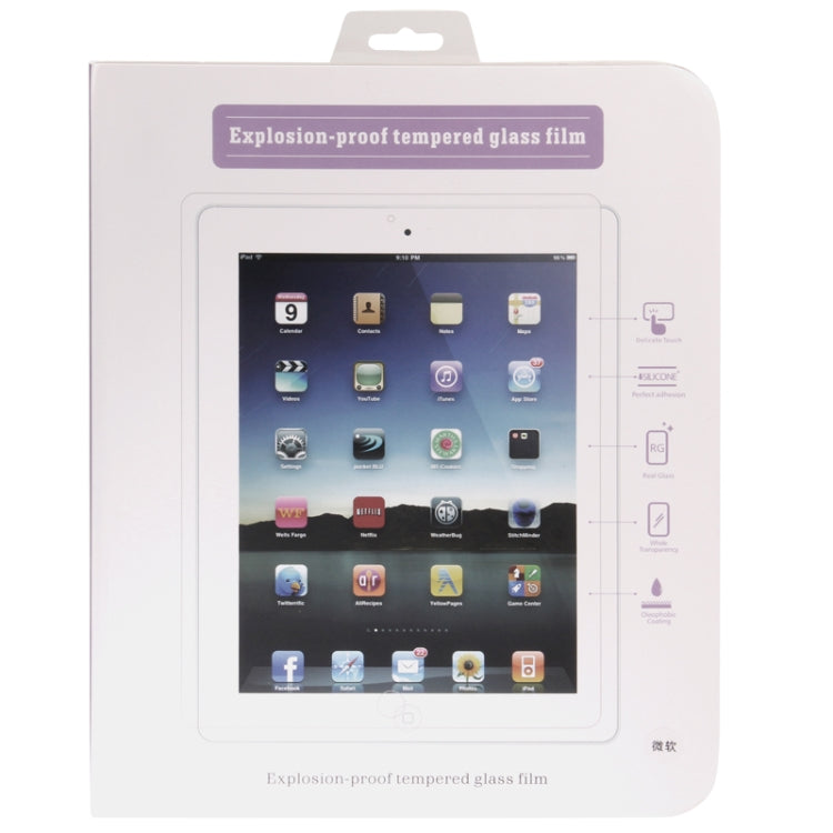 Packaged explosion-proof tempered glass film screen protector for tablet